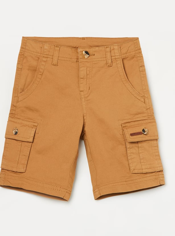 FAME FOREVER Boys Solid Cargo Shorts