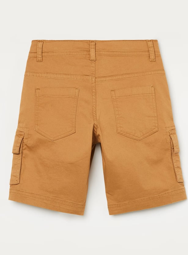 FAME FOREVER Boys Solid Cargo Shorts