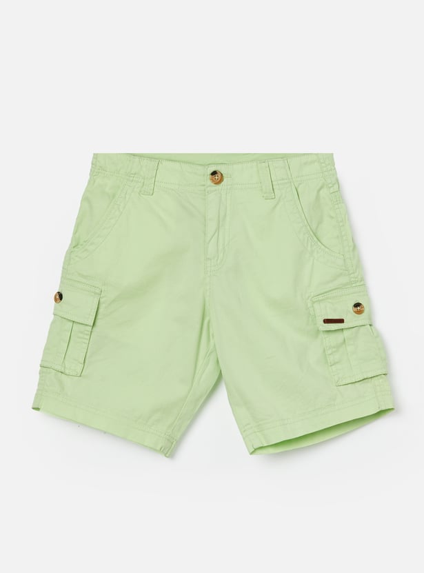 FAME FOREVER Boys Solid Cargo Shorts