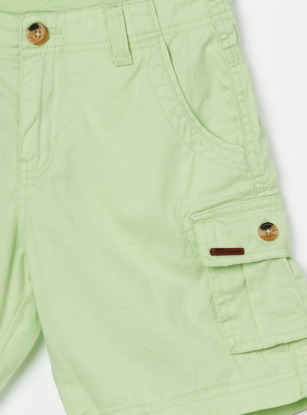 FAME FOREVER Boys Solid Cargo Shorts
