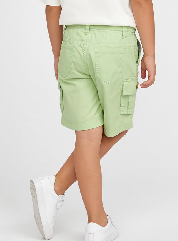 FAME FOREVER Boys Solid Cargo Shorts