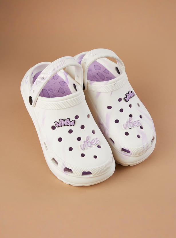 GINGER Printed Clogs with Charms