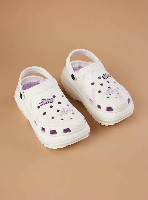 GINGER Printed Clogs with Charms
