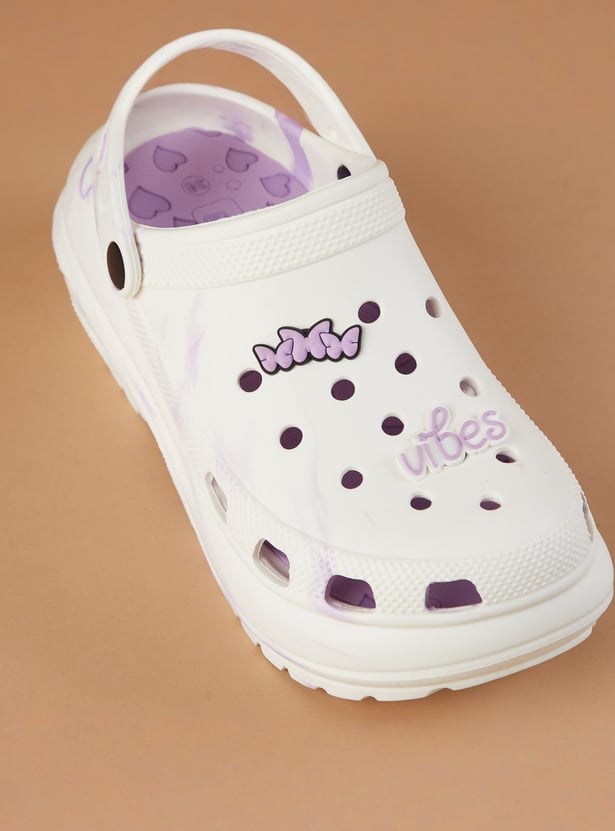 GINGER Printed Clogs with Charms
