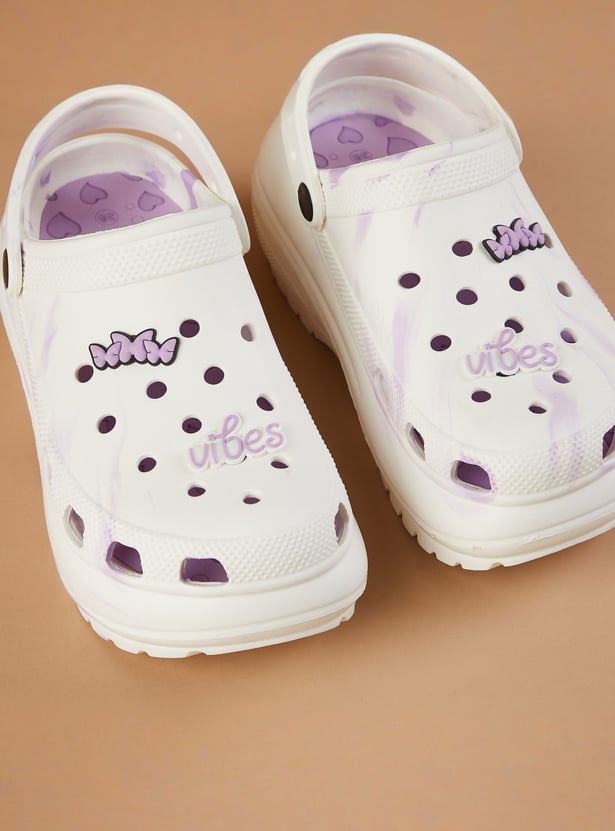 GINGER Printed Clogs with Charms