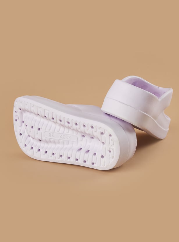 GINGER Solid Thong Strap Flatforms