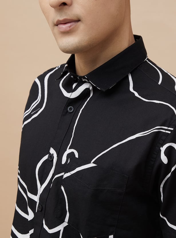 CODE Printed Regular Fit Shirt