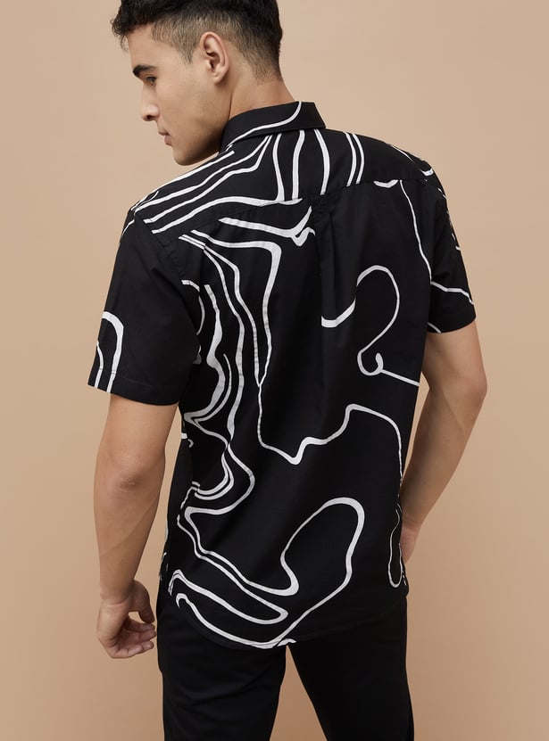 CODE Printed Regular Fit Shirt