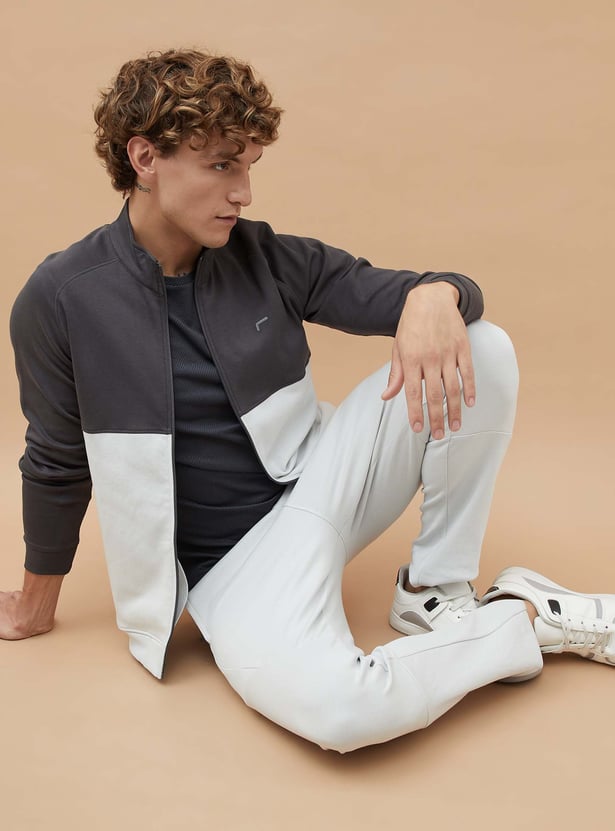 FAME FOREVER ACTIVE Colourblock Zip-Up Sports Jacket