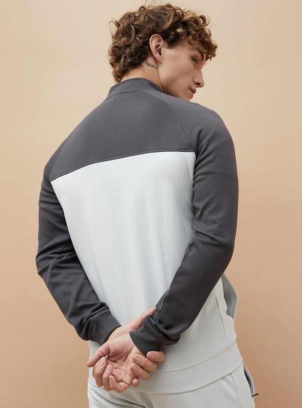 FAME FOREVER ACTIVE Colourblock Zip-Up Sports Jacket