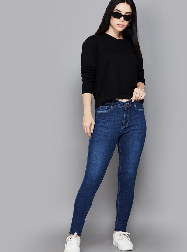 KRAUS Washed Skinny Fit Jeans