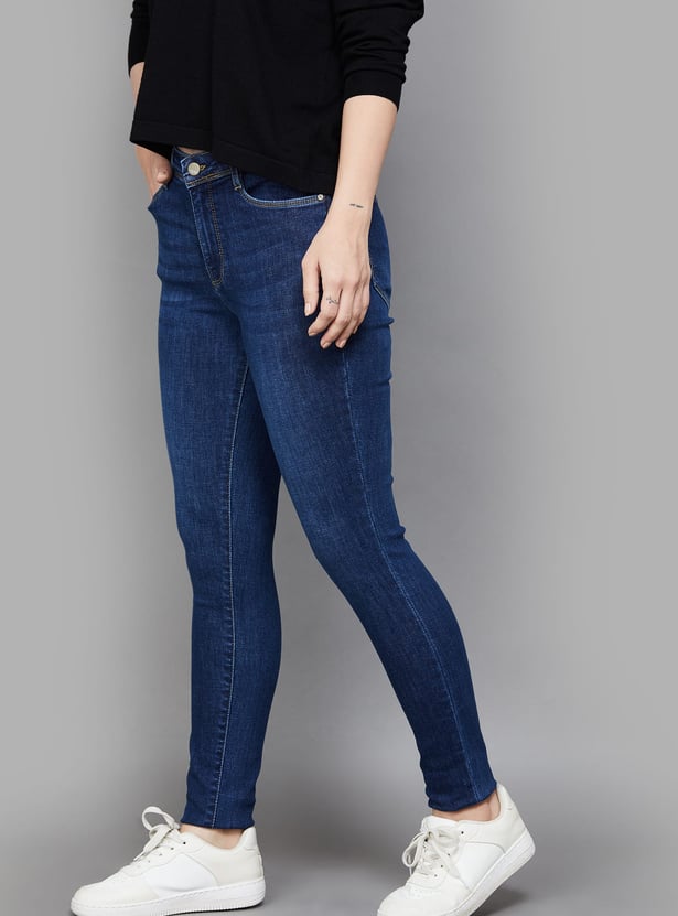 KRAUS Washed Skinny Fit Jeans