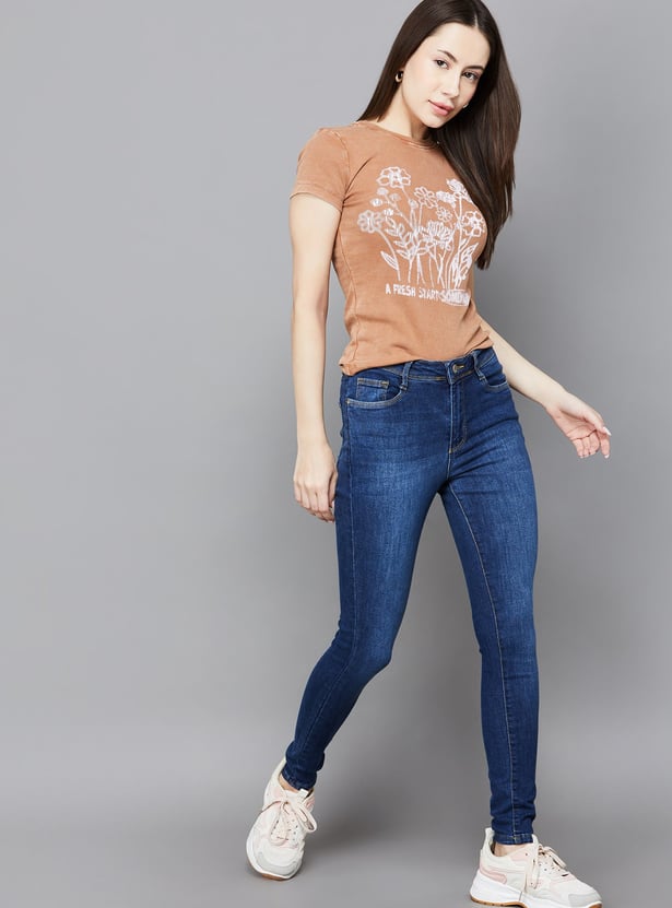 KRAUS Washed Skinny Fit Jeans