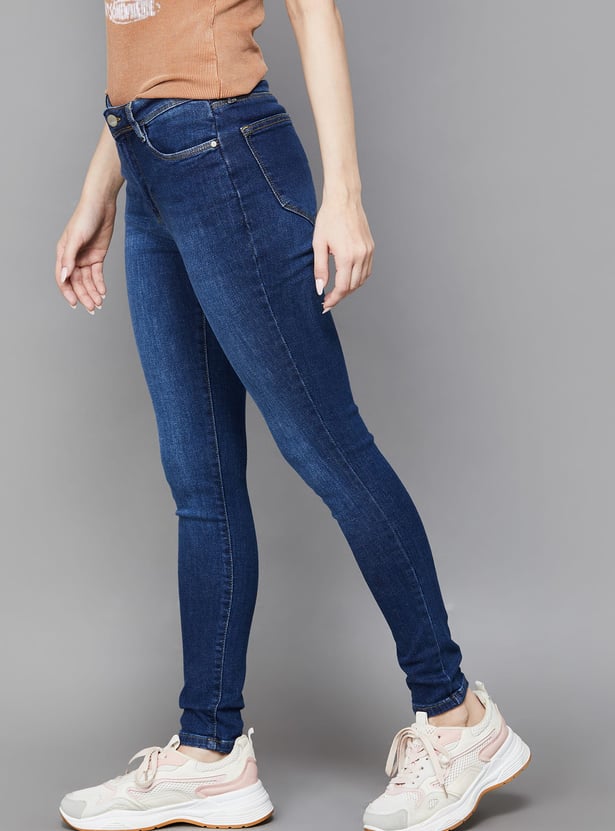 KRAUS Washed Skinny Fit Jeans