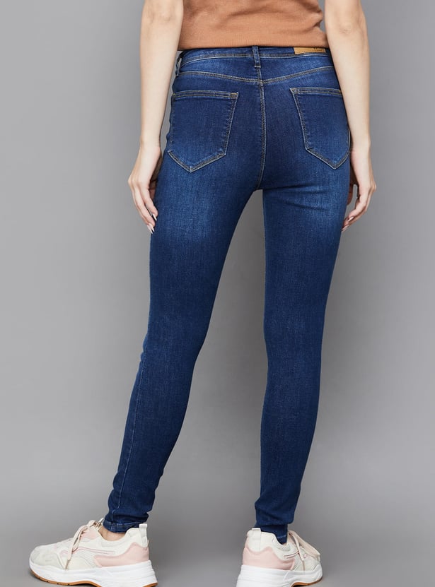 KRAUS Washed Skinny Fit Jeans