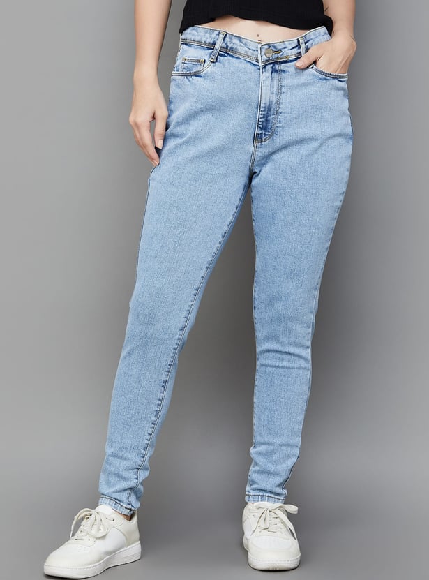 KRAUS Washed Skinny Fit Jeans