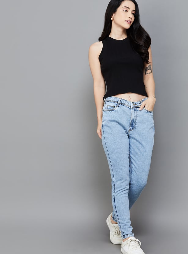 KRAUS Washed Skinny Fit Jeans