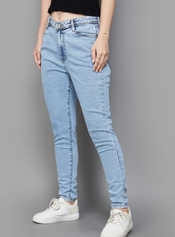 KRAUS Washed Skinny Fit Jeans