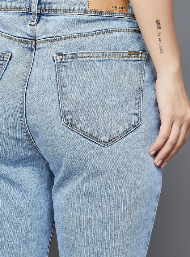 KRAUS Washed Skinny Fit Jeans