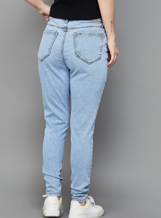 KRAUS Washed Skinny Fit Jeans