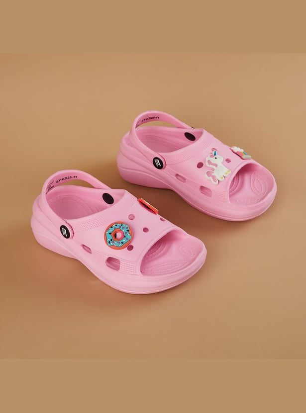 FAME FOREVER Girls Jibbitz-Charms Sandals