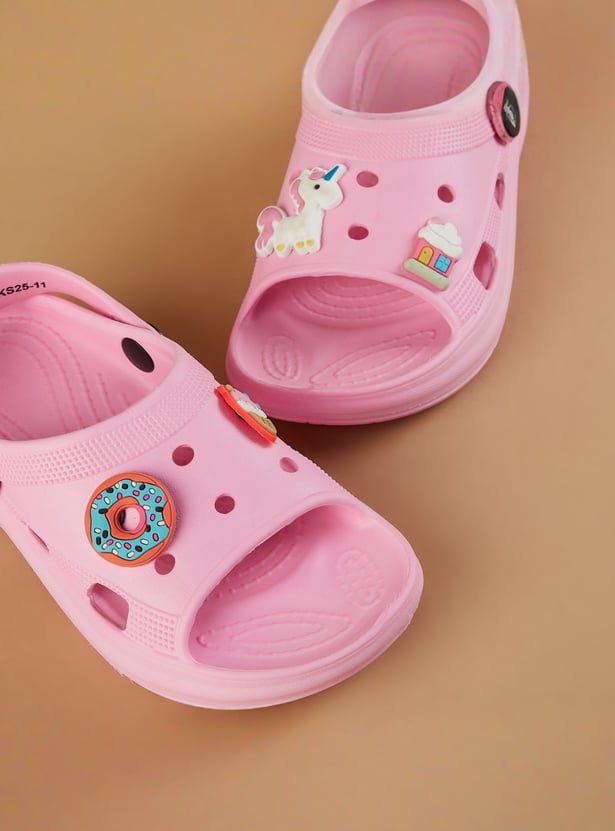 FAME FOREVER Girls Jibbitz-Charms Sandals