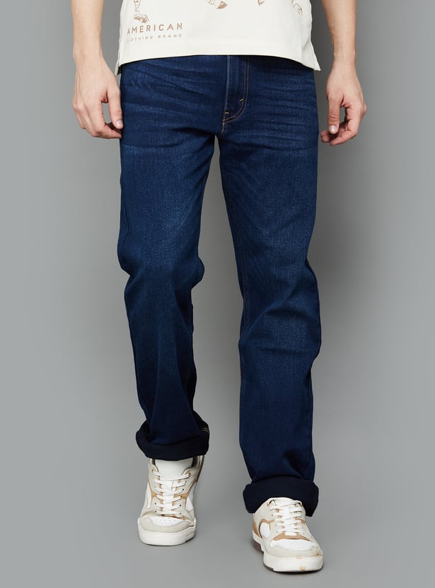 LEVI'S Washed Regular Straight Jeans