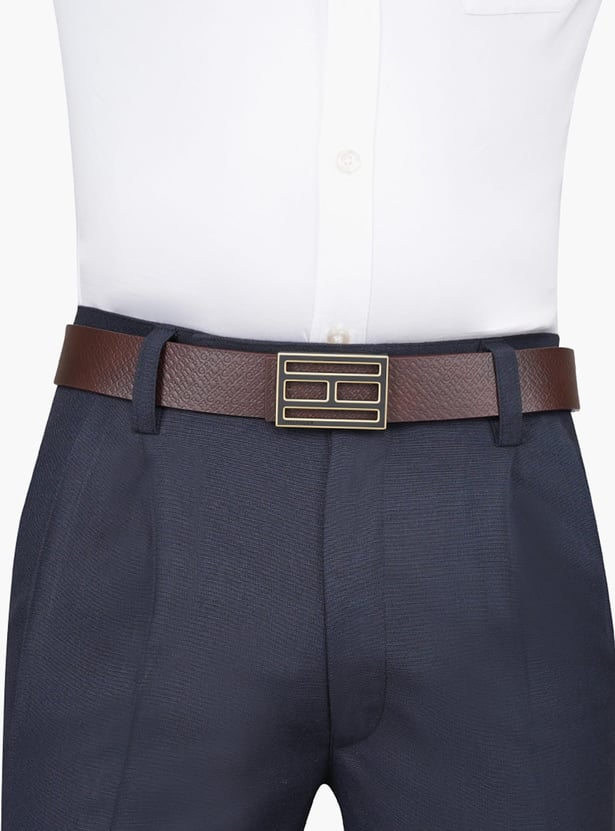 TOMMY HILFIGER Debossed Pattern Reversible Belt