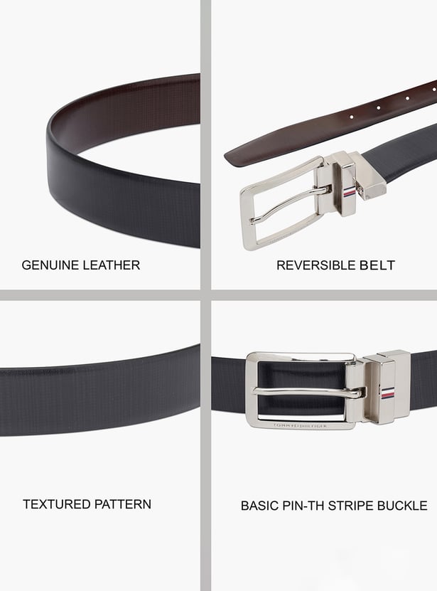 TOMMY HILFIGER Textured Reversible Belt