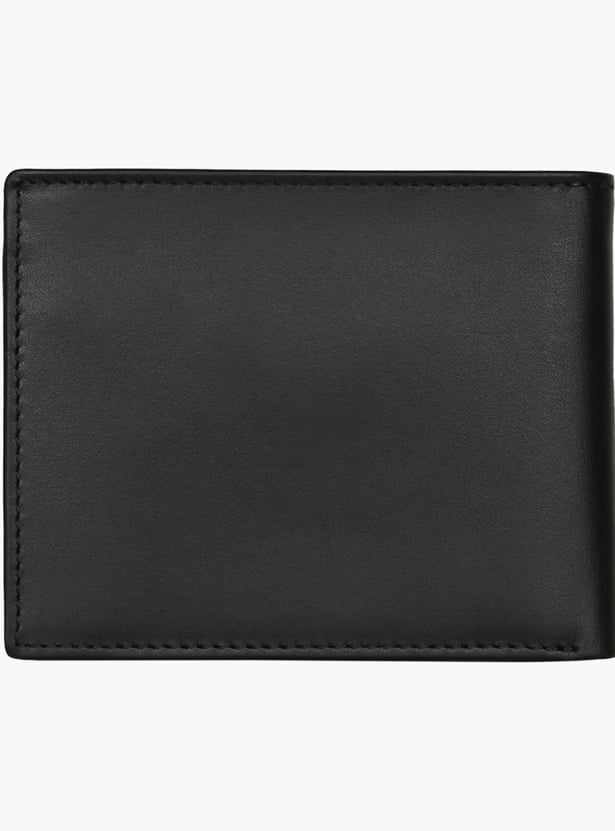 TOMMY HILFIGER Embossed Logo Bi-Fold Leather Wallet