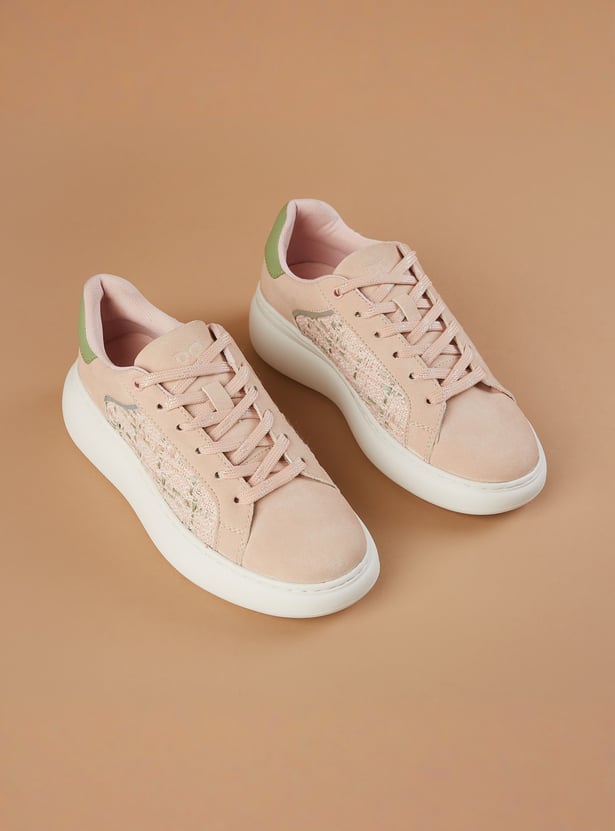 GINGER Embroidered Panel Sneakers