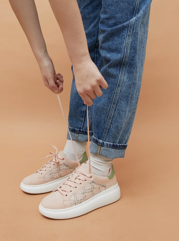 GINGER Embroidered Panel Sneakers