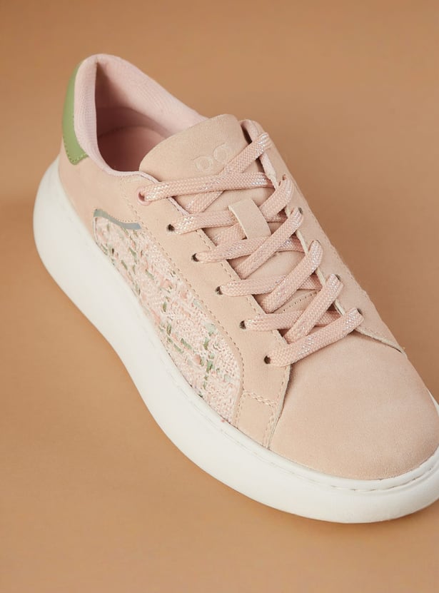 GINGER Embroidered Panel Sneakers