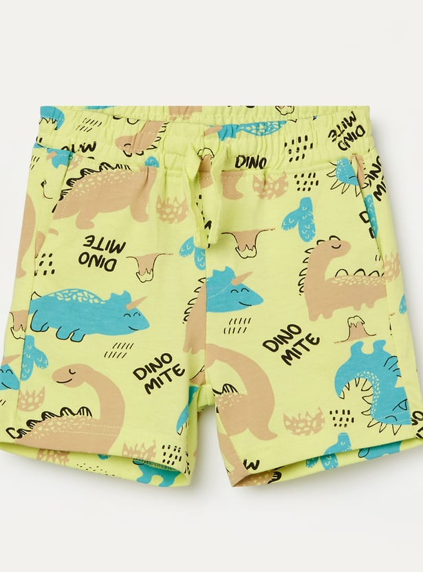 JUNIORS Boys Printed Elasticated Shorts