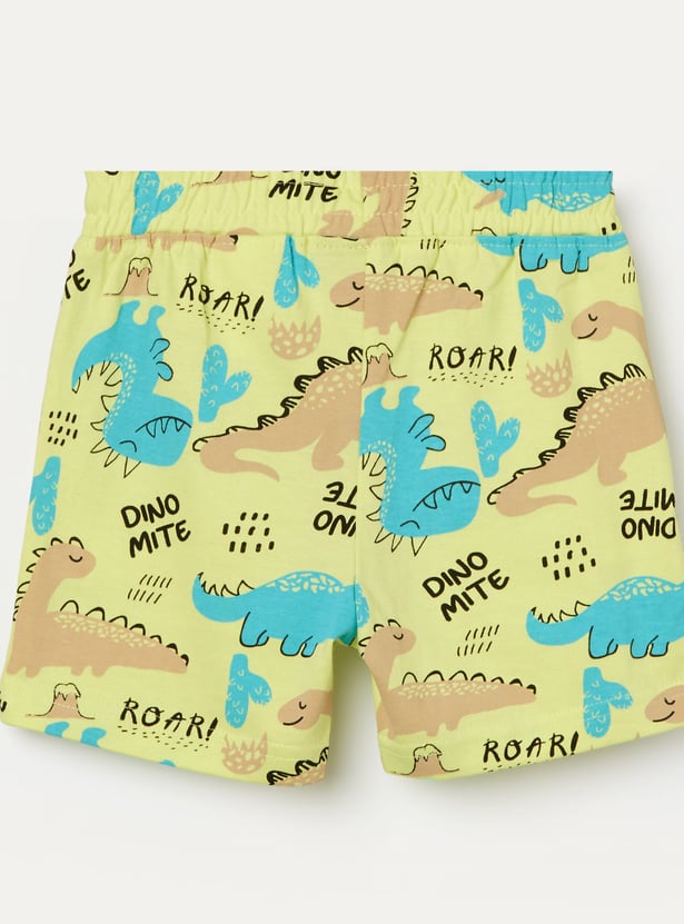 JUNIORS Boys Printed Elasticated Shorts