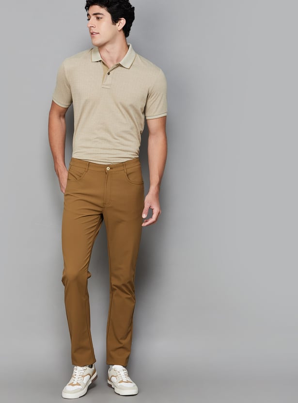 FAHRENHEIT Textured Polo T-shirt