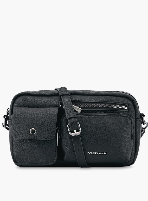 FASTRACK Zip-Zone Textured Sling Bag