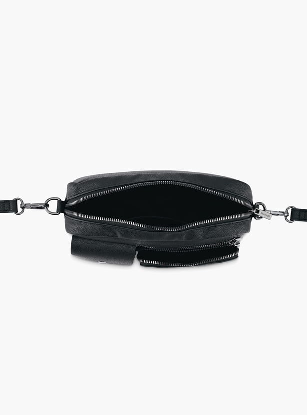 FASTRACK Zip-Zone Textured Sling Bag