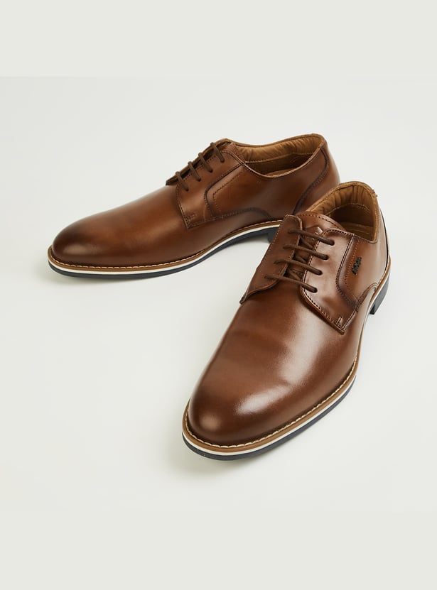 LEE COOPER Leather Derby Shoes