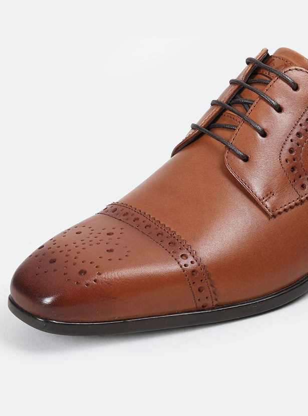 LEE COOPER Leather Derby Shoes