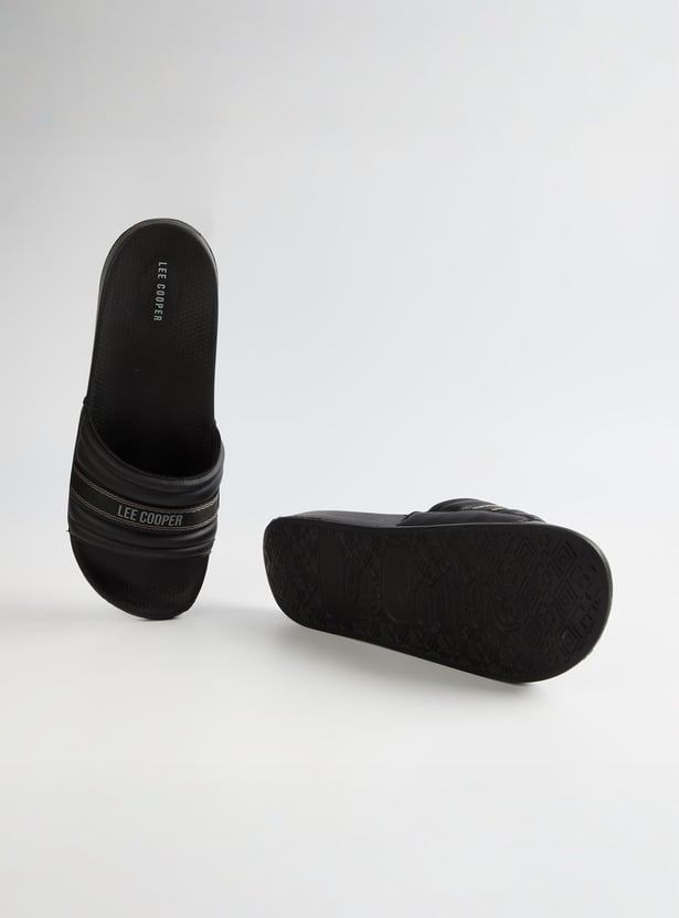 LEE COOPER Quilted Leather Slides