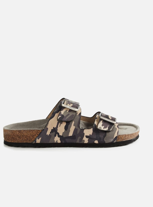 LEE COOPER Camouflage Print Dual-Strap Slides