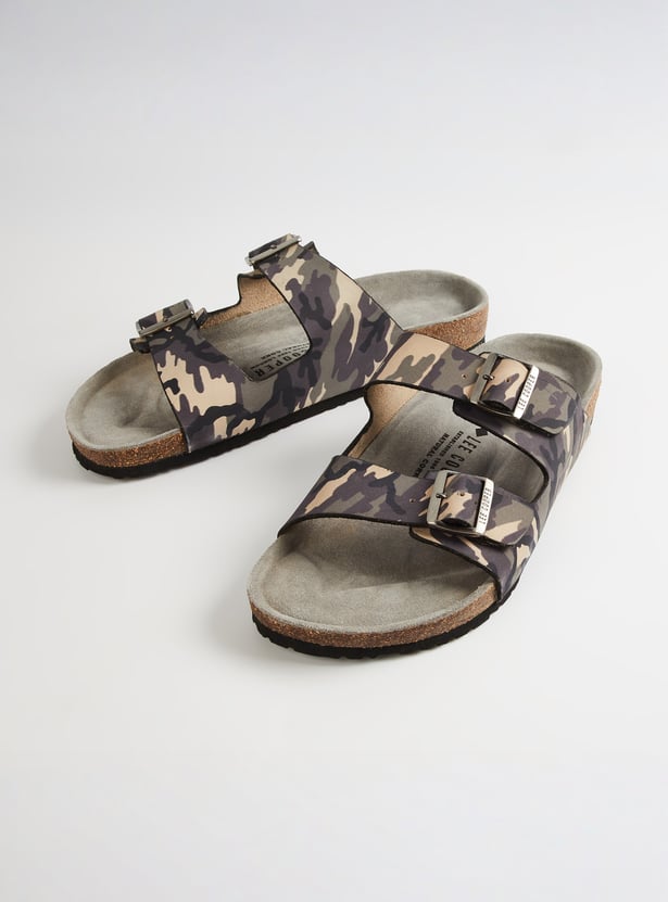 LEE COOPER Camouflage Print Dual-Strap Slides
