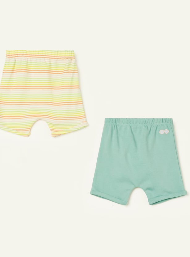 FS MINI KLUB Girls Assorted Shorts - Pack of 2