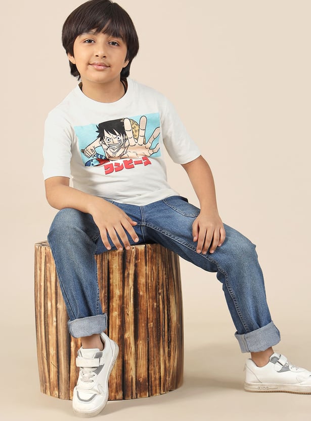 KIDSVILLE Boys Naruto Print T-shirt