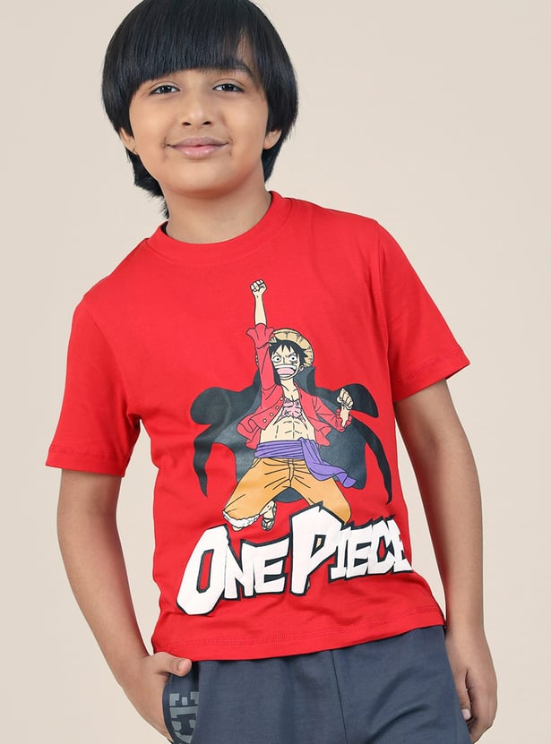 KIDSVILLE Boys One Piece Print T-shirt