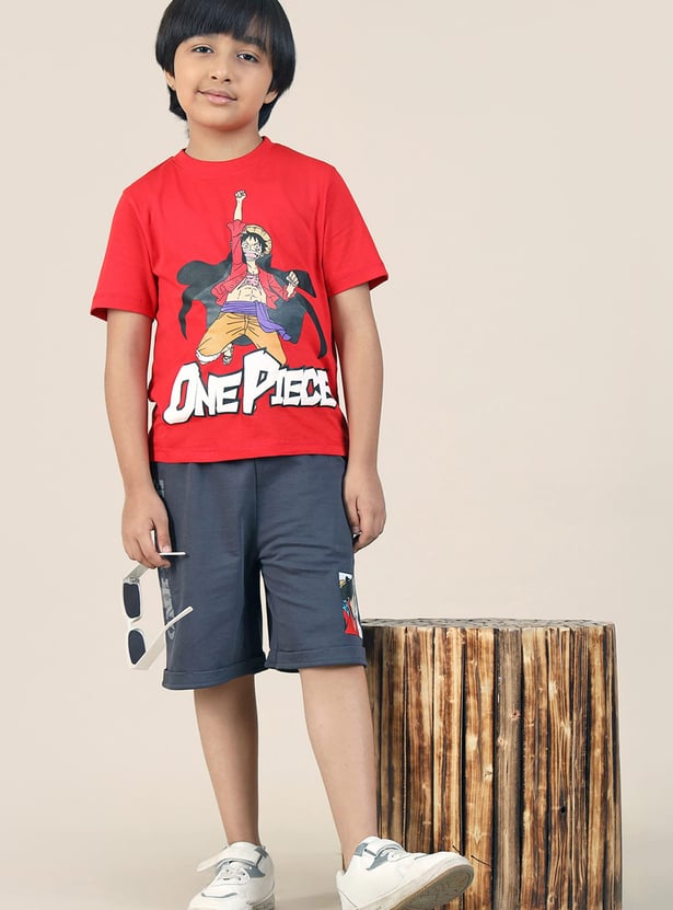 KIDSVILLE Boys One Piece Print T-shirt