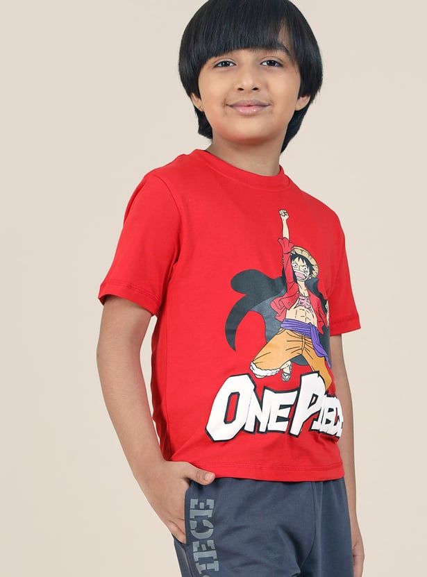 KIDSVILLE Boys One Piece Print T-shirt