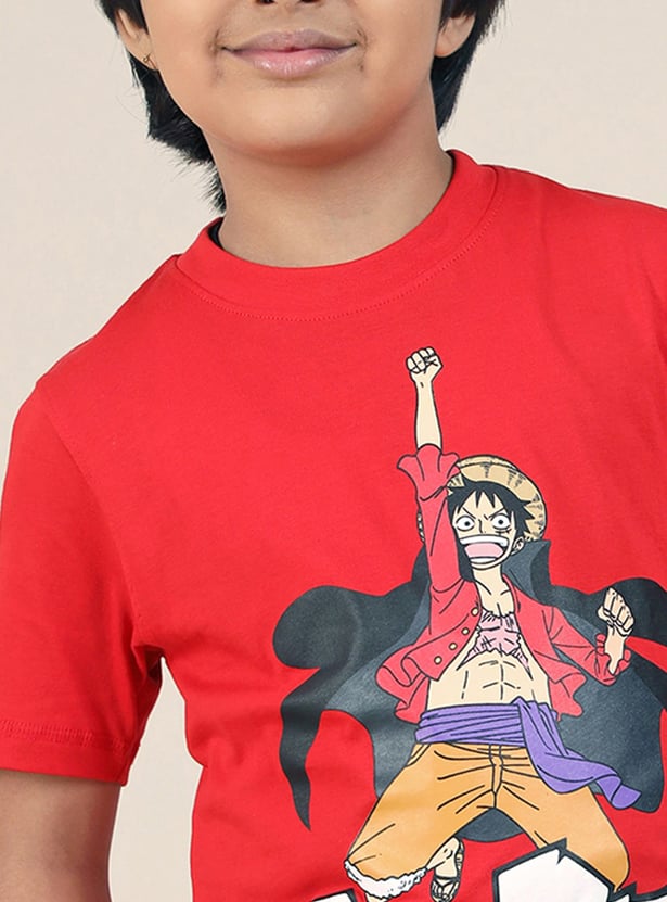 KIDSVILLE Boys One Piece Print T-shirt