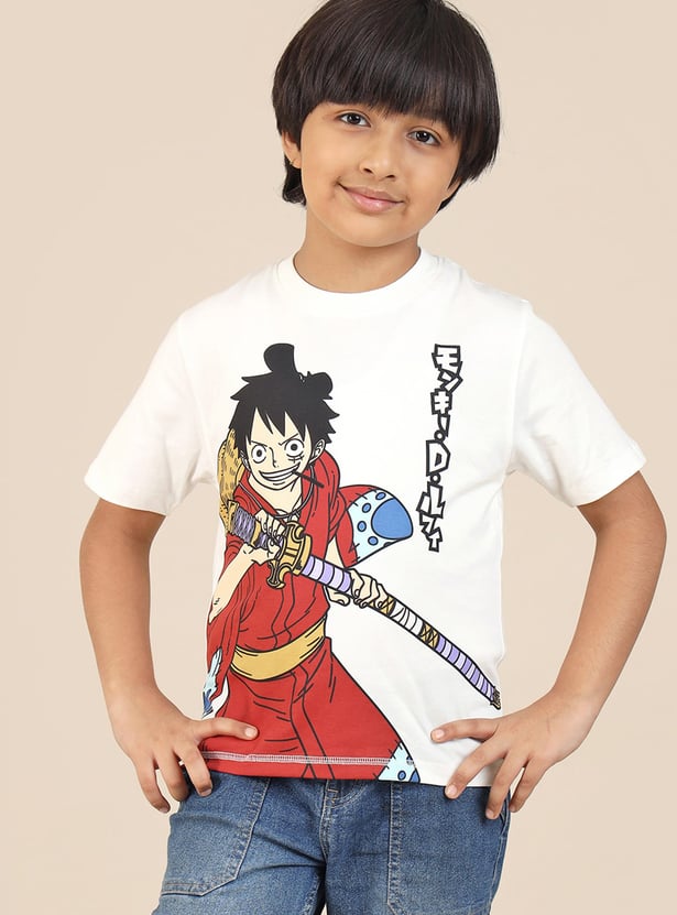 KIDSVILLE Boys One Piece Print T-shirt